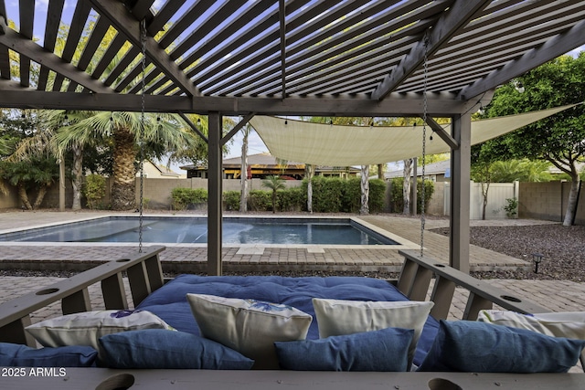 1953 E Lafayette Ave, Gilbert, AZ 85298 - view of swimming pool featuring a pergola and a fenced backyard