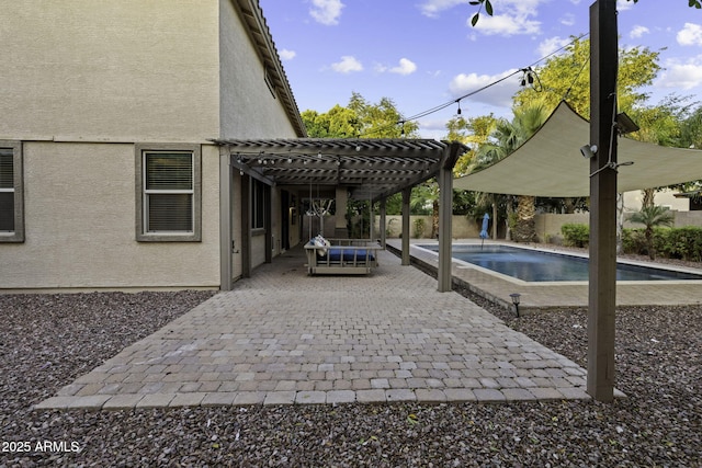 1953 E Lafayette Ave, Gilbert, AZ 85298 - view of swimming pool featuring a pergola, a patio area, and a fenced backyard