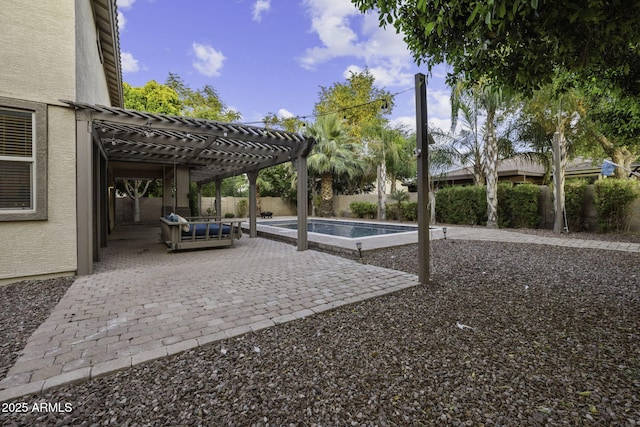 1953 E Lafayette Ave, Gilbert, AZ 85298 - fenced backyard featuring a patio area and a pergola