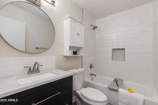 4325 W Sierra St, Glendale, AZ 85304 - bathroom with toilet, washtub / shower combination, and vanity