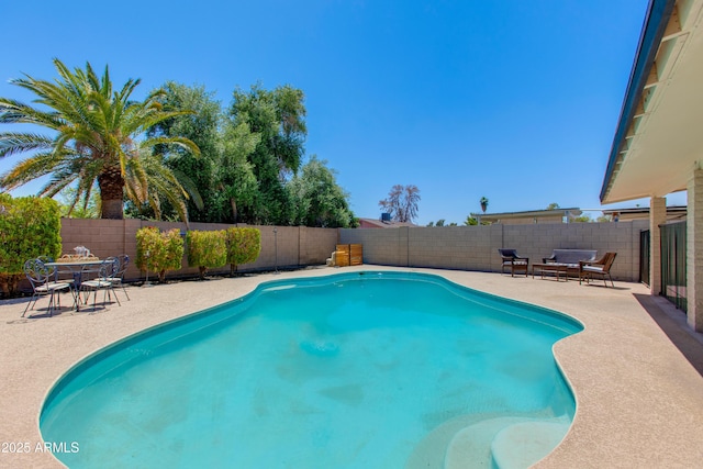 4325 W Sierra St, Glendale, AZ 85304 - view of pool with a patio area and a fenced backyard