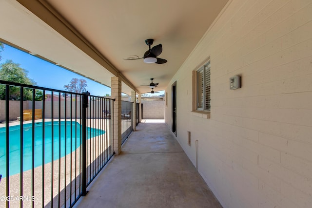 4325 W Sierra St, Glendale, AZ 85304 - fenced backyard featuring a patio and ceiling fan
