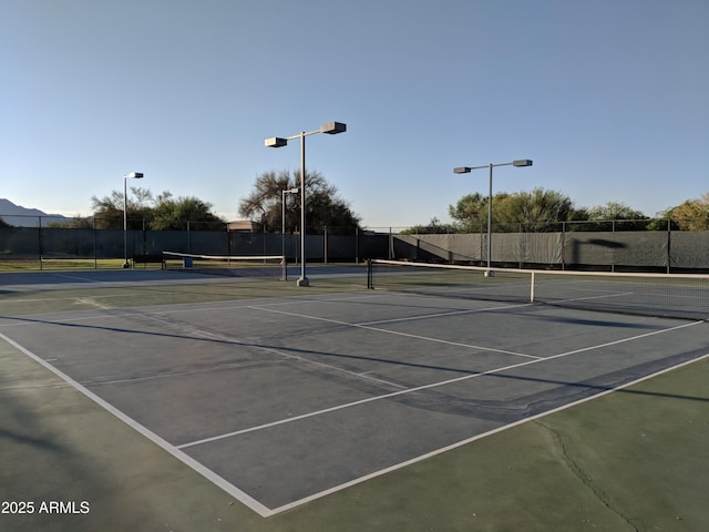 view of tennis court