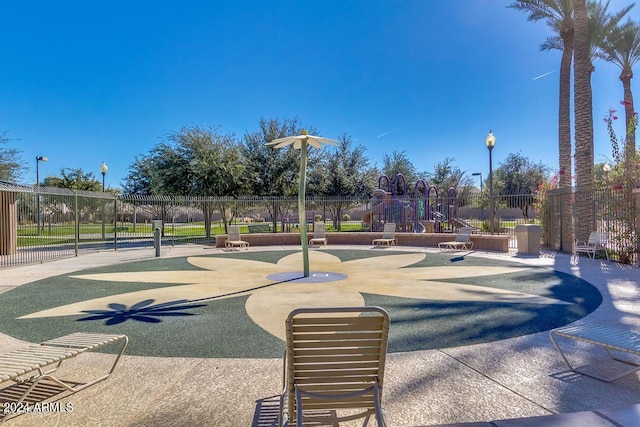 surrounding community featuring a playground