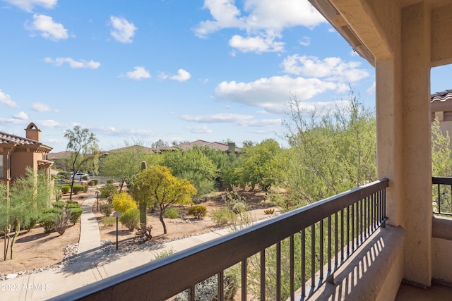 view of balcony