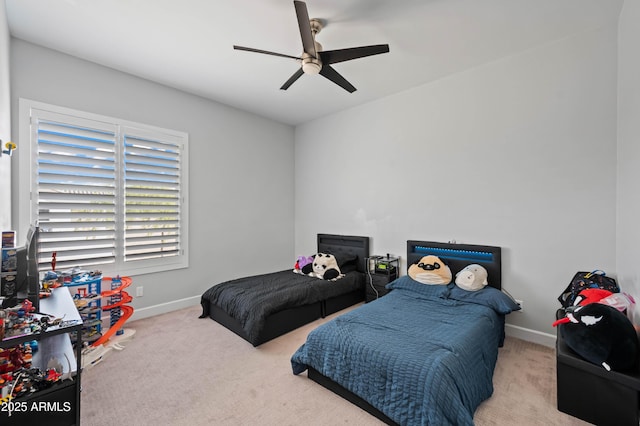 8017 S 143rd Ave, Goodyear, AZ 85338 - bedroom with carpet flooring and a ceiling fan