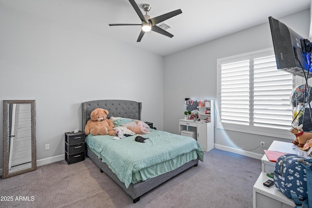 8017 S 143rd Ave, Goodyear, AZ 85338 - carpeted bedroom with baseboards and ceiling fan