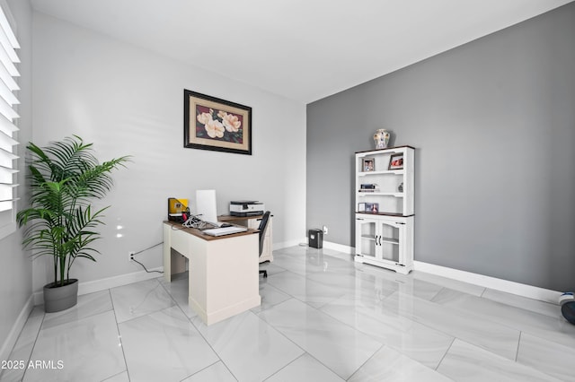 8017 S 143rd Ave, Goodyear, AZ 85338 - home office featuring light marble finish floors and baseboards