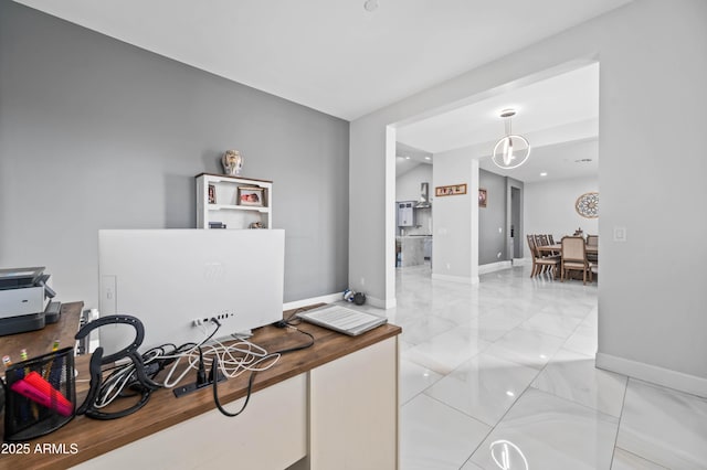 8017 S 143rd Ave, Goodyear, AZ 85338 - office space featuring baseboards and light marble finish flooring