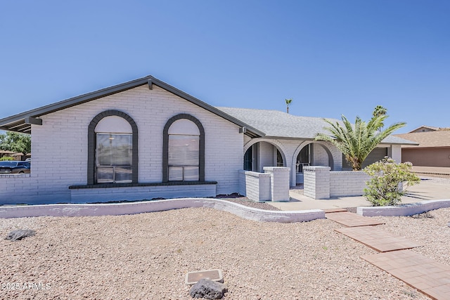 2307 W Nido Ave, Mesa, AZ 85202 - view of front of property with brick siding and a shingled roof