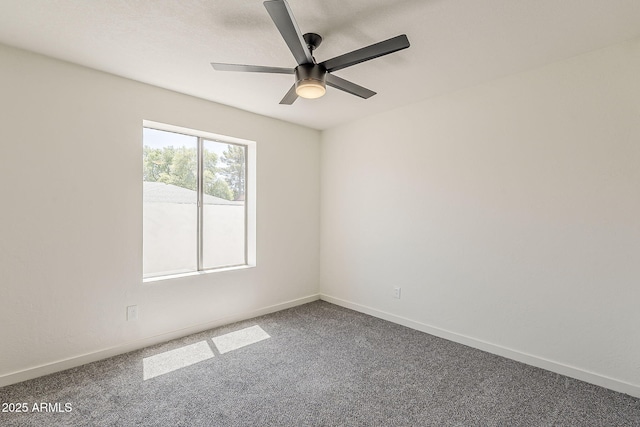2307 W Nido Ave, Mesa, AZ 85202 - unfurnished room featuring a ceiling fan, dark carpet, and baseboards