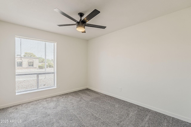 2307 W Nido Ave, Mesa, AZ 85202 - spare room with carpet, baseboards, and a ceiling fan