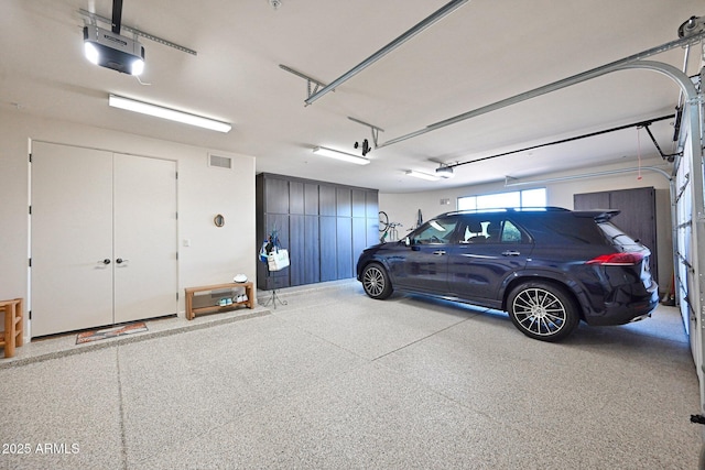 parking deck with a garage door opener