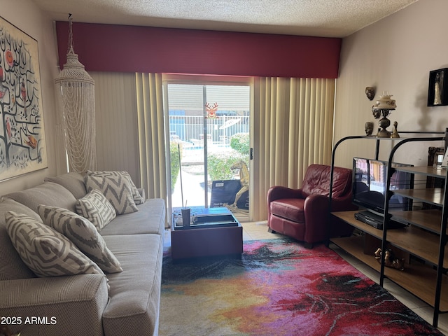 6125 E Indian School Rd Unit 152, Scottsdale, AZ 85251 - living room with a textured ceiling