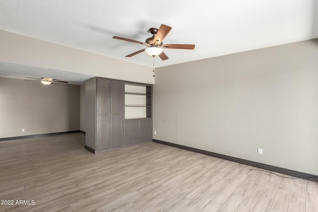 empty room featuring light hardwood / wood-style flooring