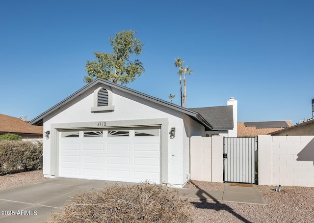 ranch-style house with a garage