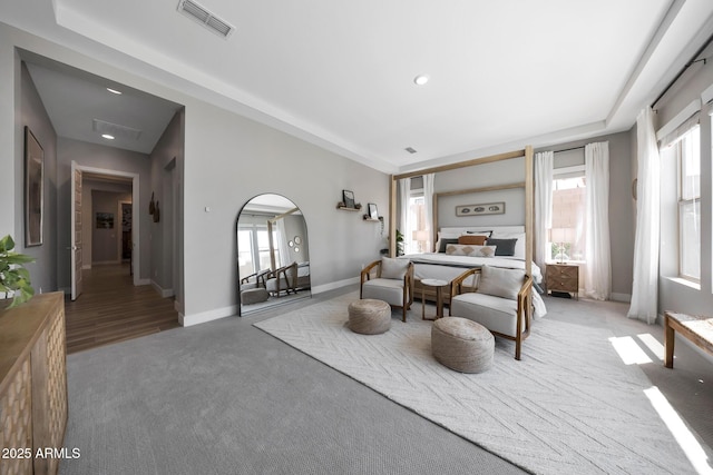 2037 E Fallen Leaf Ln, Phoenix, AZ 85024 - carpeted bedroom featuring arched walkways and recessed lighting
