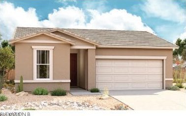 view of front of house featuring a garage