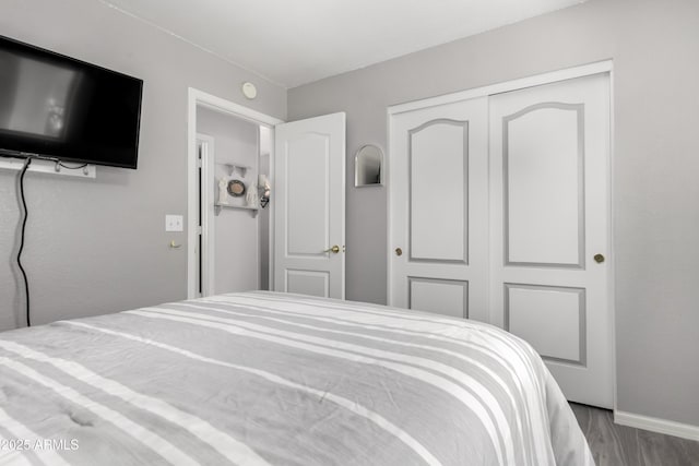 863 W 14th Ave, Apache Junction, AZ 85120 - bedroom featuring a closet and wood finished floors