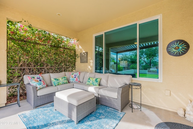 view of patio / terrace featuring outdoor lounge area