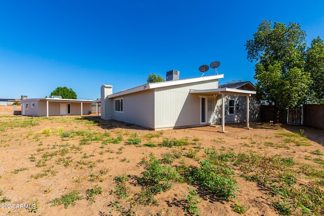 view of back of property