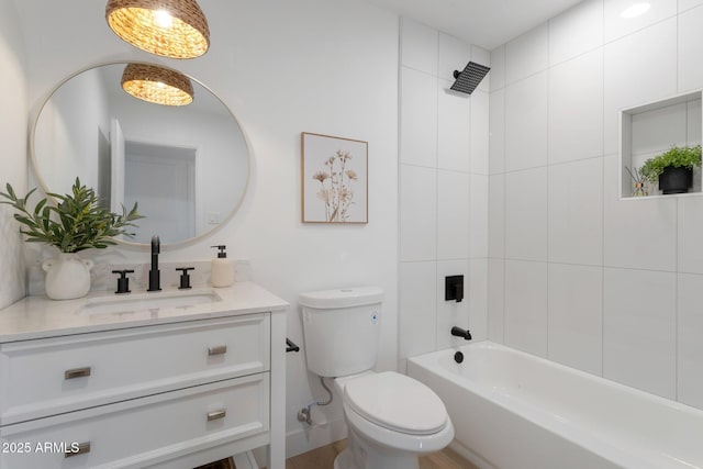 1205 W 7th St, Tempe, AZ 85281 - bathroom featuring vanity, toilet, and shower / tub combination
