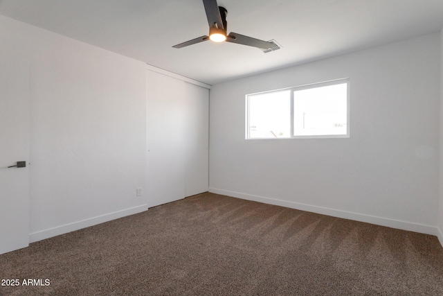 1205 W 7th St, Tempe, AZ 85281 - unfurnished room featuring carpet floors, ceiling fan, and baseboards
