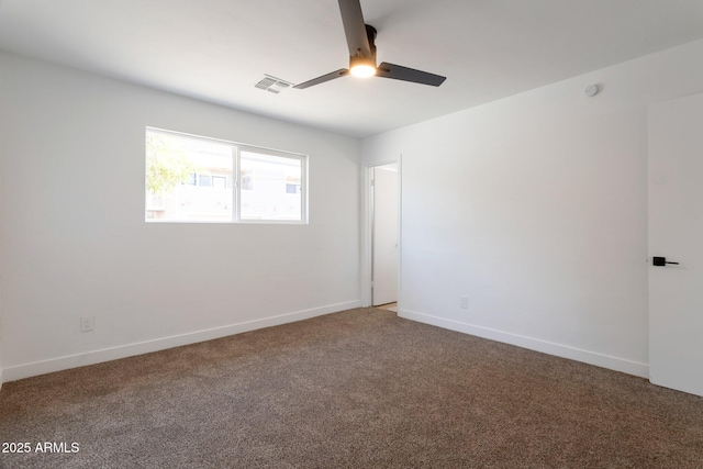 1205 W 7th St, Tempe, AZ 85281 - empty room featuring a ceiling fan, carpet flooring, and baseboards