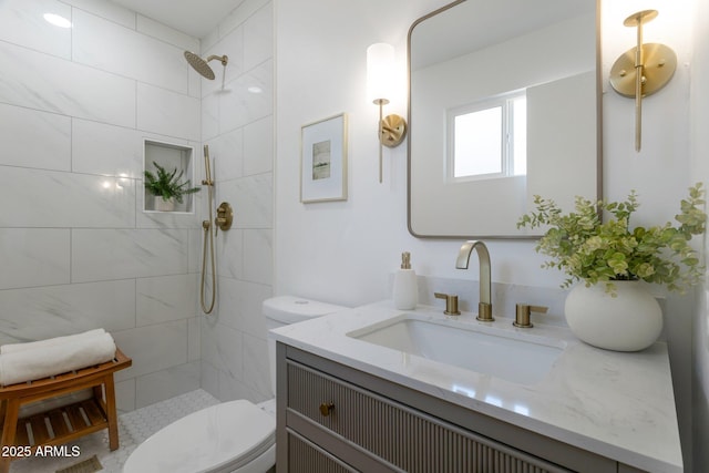 1205 W 7th St, Tempe, AZ 85281 - full bath with vanity, tiled shower, and toilet