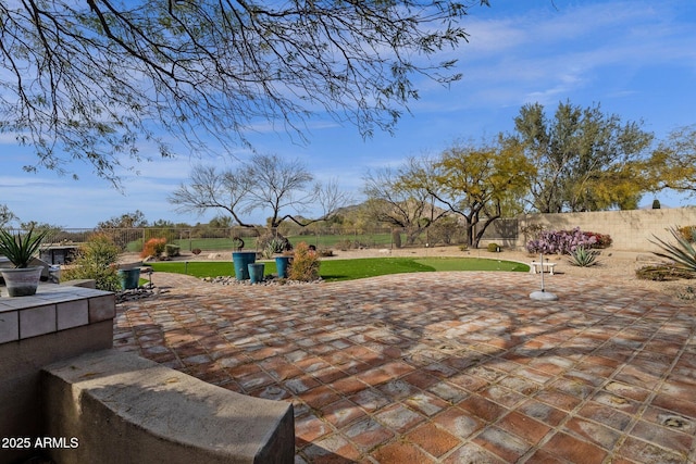 view of patio / terrace featuring a fenced backyard