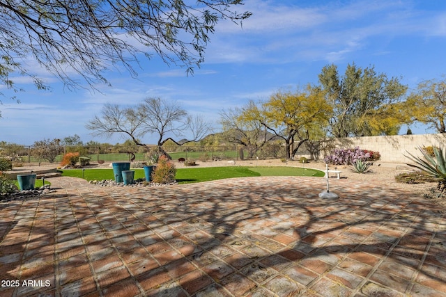 exterior space featuring fence