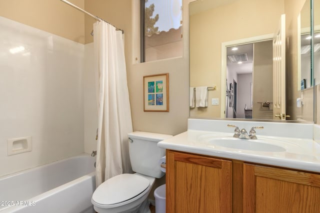 1851 W Periwinkle Way, Chandler, AZ 85248 - bathroom with vanity and shower / bath combo with shower curtain