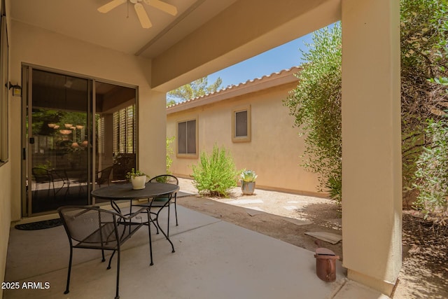 1851 W Periwinkle Way, Chandler, AZ 85248 - view of patio / terrace with a ceiling fan