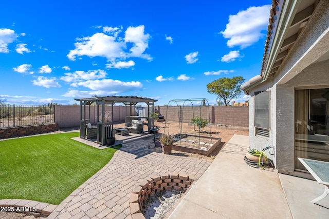 8479 E Sunrise Sky Dr, Gold Canyon, AZ 85118 - view of patio / terrace featuring a pergola