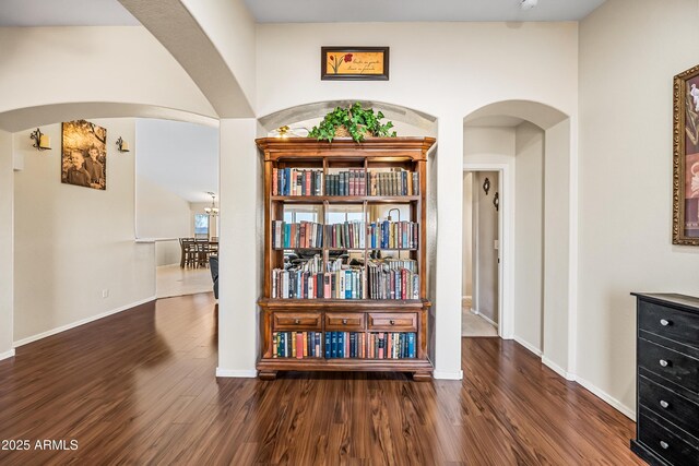 8479 E Sunrise Sky Dr, Gold Canyon, AZ 85118 - hallway featuring dark wood-type flooring