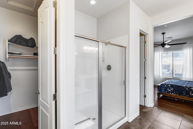 31332 N 137th Ln, Peoria, AZ 85383 - ensuite bathroom with a shower stall and ceiling fan
