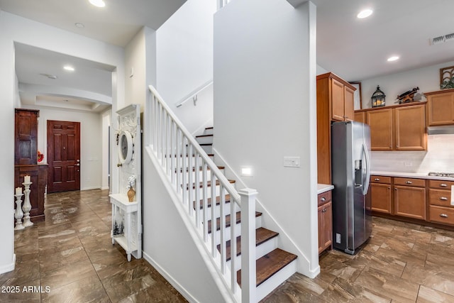 31332 N 137th Ln, Peoria, AZ 85383 - staircase with recessed lighting and arched walkways