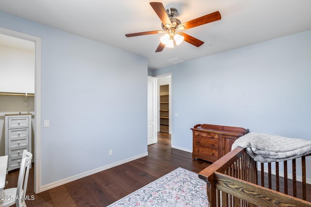 31332 N 137th Ln, Peoria, AZ 85383 - bedroom with wood finished floors and a ceiling fan
