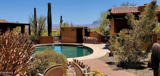 9607 E Mckellips Rd, Mesa, AZ 85207 - view of pool featuring a mountain view