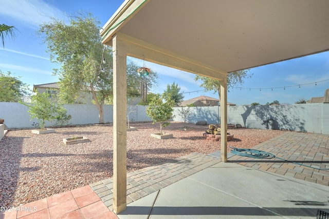 view of patio / terrace featuring a fenced backyard