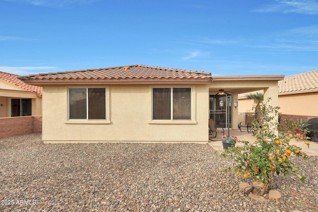 rear view of house with a patio area