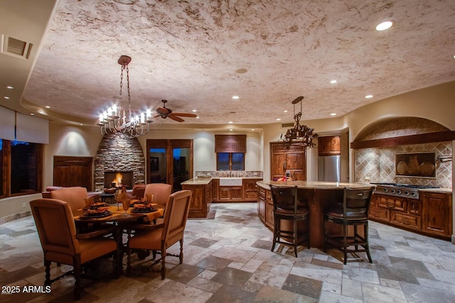 view of dining room