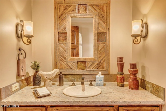 bathroom with vanity