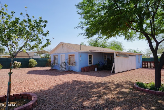 1034 S 3rd St, Coolidge, AZ 85128 - back of property with a fenced backyard