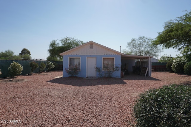1034 S 3rd St, Coolidge, AZ 85128 - view of outbuilding with a fenced backyard