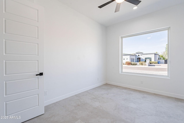 707 E Ocotillo Rd, Phoenix, AZ 85014 - unfurnished room with ceiling fan and baseboards