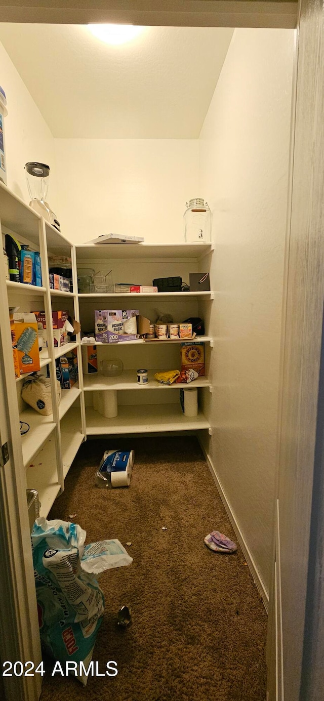 view of pantry