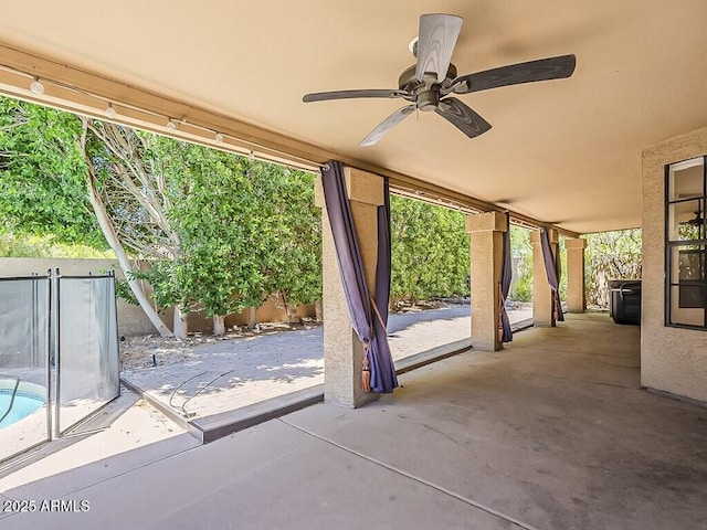 13064 N 100th Pl, Scottsdale, AZ 85260 - view of patio featuring a ceiling fan