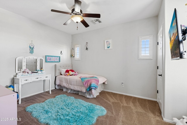 20518 W White Rock Rd, Buckeye, AZ 85396 - bedroom featuring carpet flooring and a ceiling fan