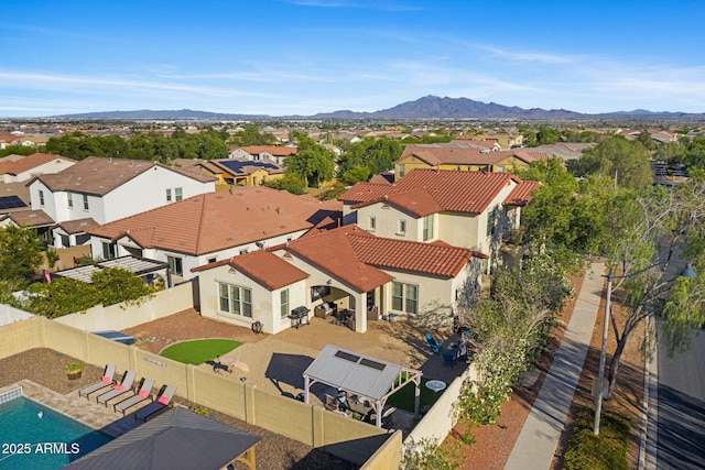 20518 W White Rock Rd, Buckeye, AZ 85396 - aerial perspective of suburban area featuring a mountain backdrop